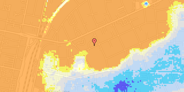 Ekstrem regn på Ewalds Alle 44