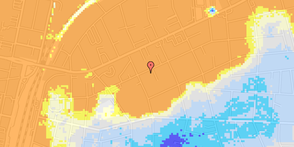 Ekstrem regn på Ewalds Alle 47