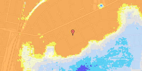 Ekstrem regn på Ewalds Alle 49