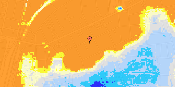 Ekstrem regn på Ewalds Alle 55