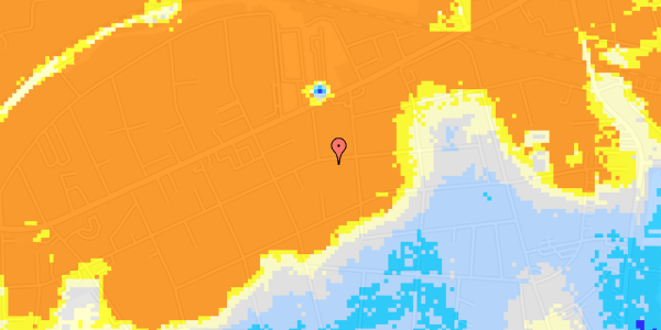 Ekstrem regn på Ewalds Alle 93