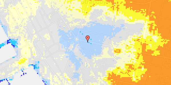 Ekstrem regn på Frodesgade 154