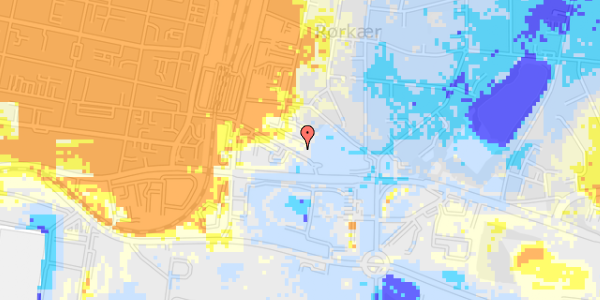 Ekstrem regn på Fynsgade 21, kl. 1