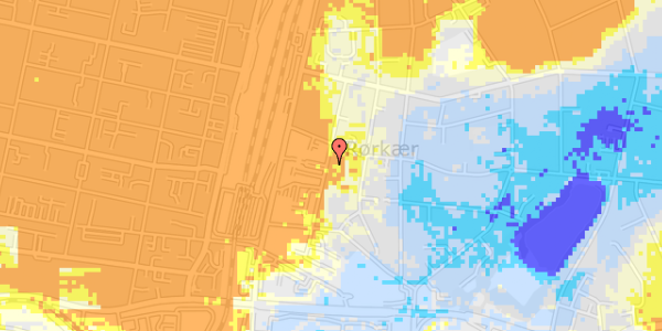 Ekstrem regn på Fynsgade 33, 2. th