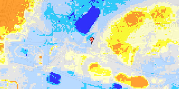 Ekstrem regn på Grundtvigs Alle 5, 1. 1