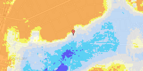 Ekstrem regn på Grundtvigs Alle 36