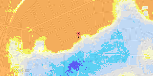 Ekstrem regn på Grundtvigs Alle 42