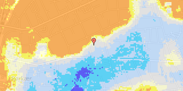 Ekstrem regn på Grundtvigs Alle 81