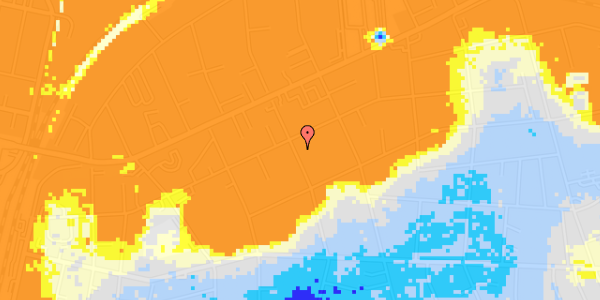 Ekstrem regn på Grundtvigs Alle 99