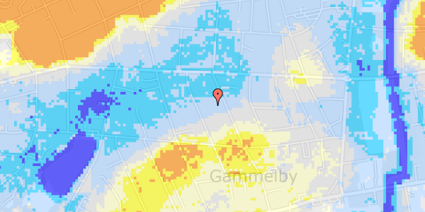 Ekstrem regn på Grønvangsvej 34A