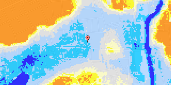 Ekstrem regn på Hans Tausens Vej 2B