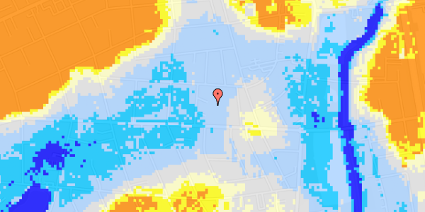 Ekstrem regn på Hans Tausens Vej 17, 2. th