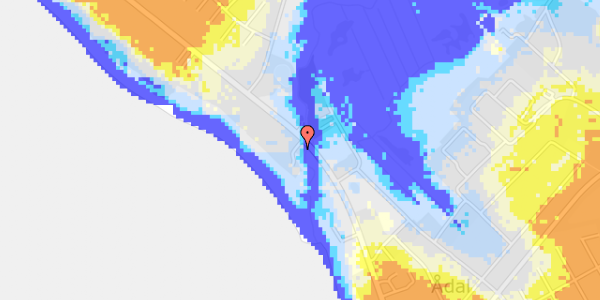 Ekstrem regn på Hjerting Strandvej 201