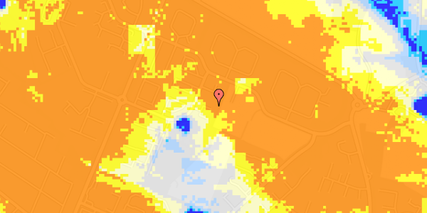 Ekstrem regn på Hjertingparken 158