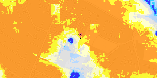 Ekstrem regn på Hjertingparken 166