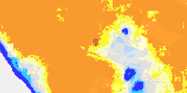 Ekstrem regn på Hjertingparken 416