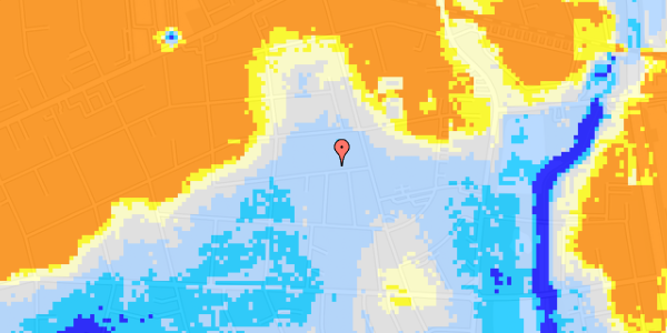 Ekstrem regn på Hostrups Alle 18