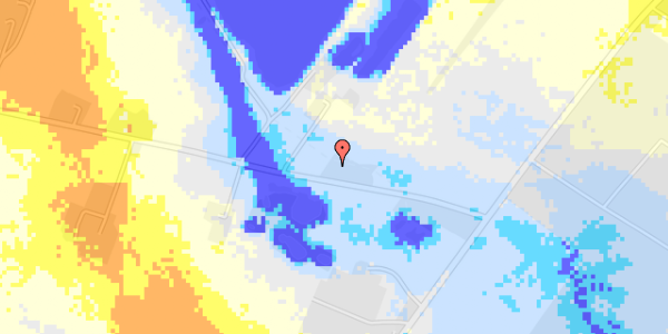 Ekstrem regn på Hostrupvej 48