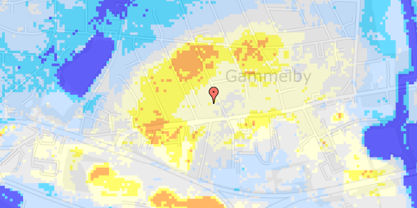 Ekstrem regn på Ingemanns Alle 66