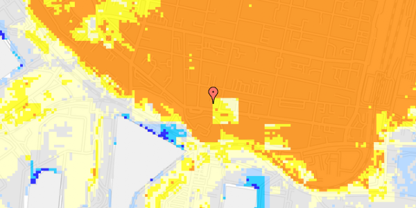 Ekstrem regn på Jyllandsgade 1B, 1. th