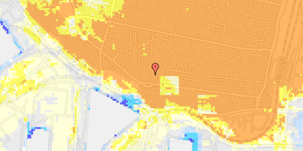 Ekstrem regn på Jyllandsgade 3, 3. th