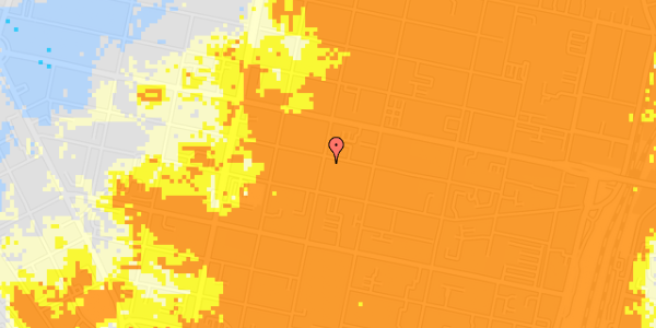 Ekstrem regn på Jyllandsgade 85, 1. th