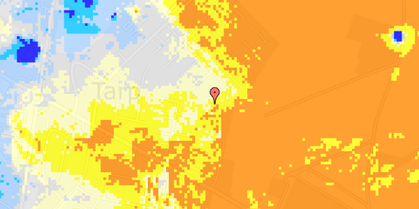 Ekstrem regn på Landlystvej 89