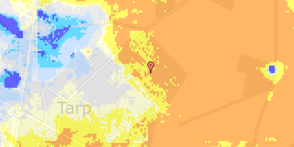 Ekstrem regn på Landlystvej 96