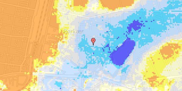 Ekstrem regn på Manøgade 10