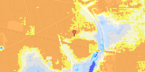 Ekstrem regn på Mellemvangs Alle 20