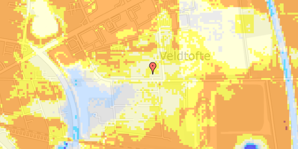 Ekstrem regn på Novrupvej 36, 2. th