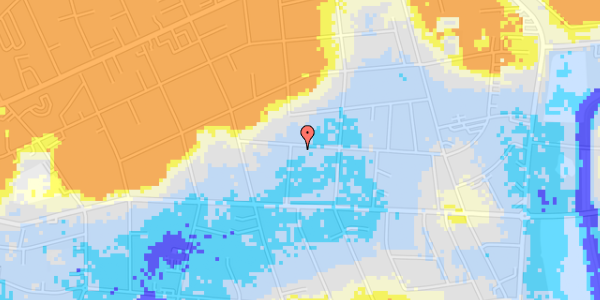 Ekstrem regn på Rahbeks Alle 17