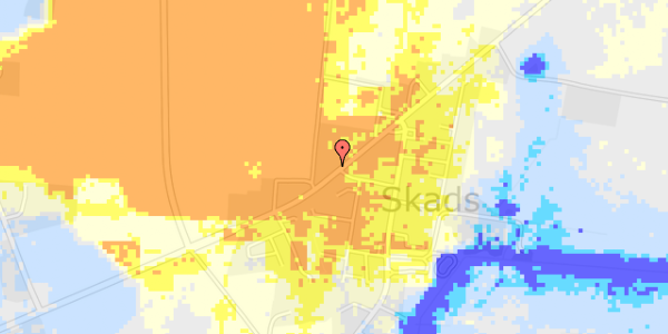 Ekstrem regn på Skads Byvej 36