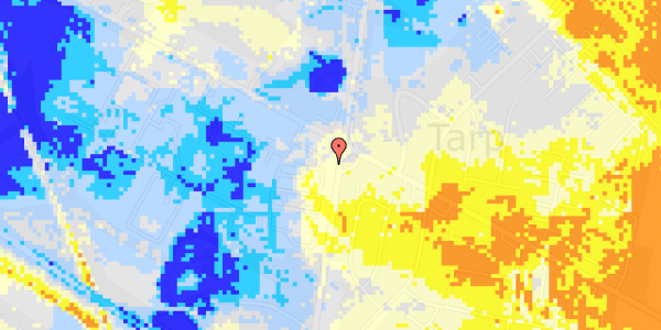 Ekstrem regn på Tangen 12