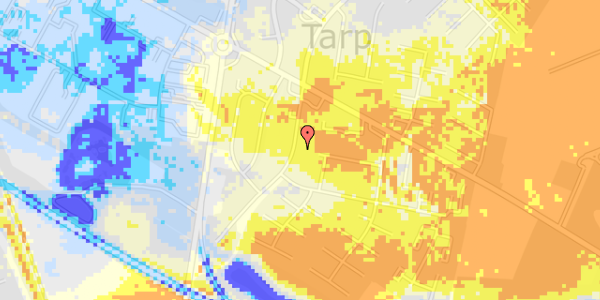 Ekstrem regn på Tarpgårdsvej 18A