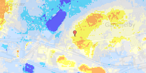 Ekstrem regn på Toftsvej 32, 1. th