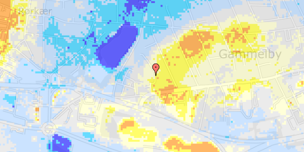 Ekstrem regn på Toftsvej 34, 2. th