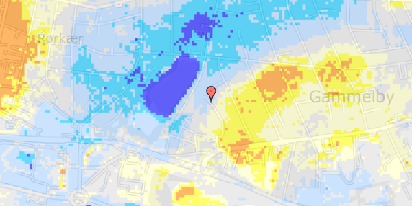 Ekstrem regn på Toftsvej 46, 1. tv