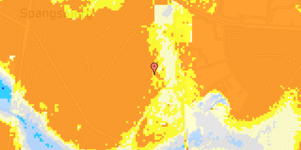 Ekstrem regn på Torvegade 214