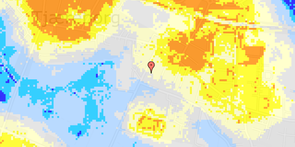 Ekstrem regn på Østre Strandvej 16