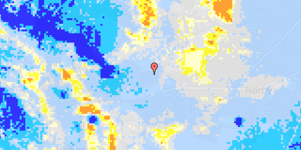 Ekstrem regn på Grøndalvej 14