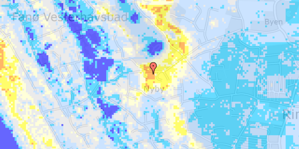 Ekstrem regn på Nybyvej 34