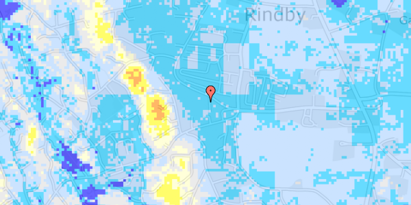 Ekstrem regn på Vestertoft 2D