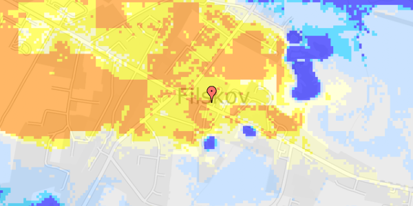 Ekstrem regn på Amtsvejen 15