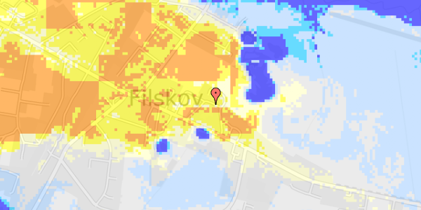 Ekstrem regn på Amtsvejen 25D, st. th