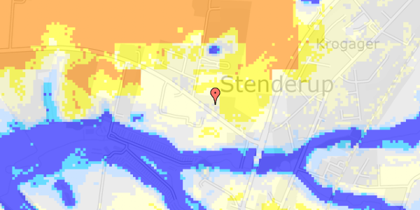 Ekstrem regn på Ansager Landevej 12