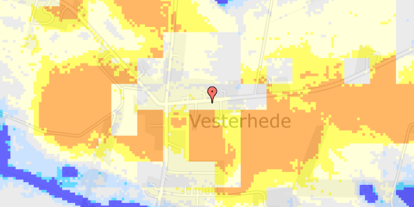 Ekstrem regn på Egebjerg Landevej 86