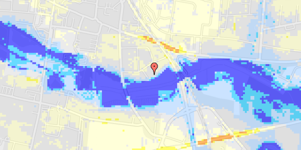 Ekstrem regn på Hørlycks Alle 12C