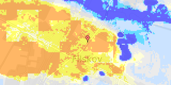 Ekstrem regn på Skolegyden 2