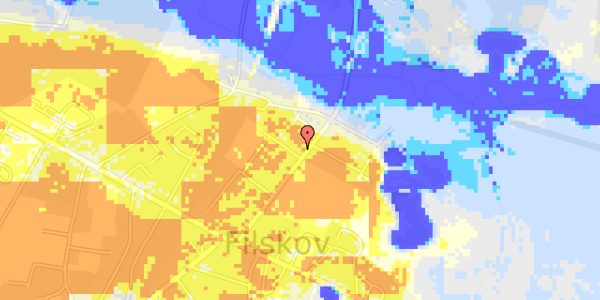 Ekstrem regn på Sognegårdsvej 2